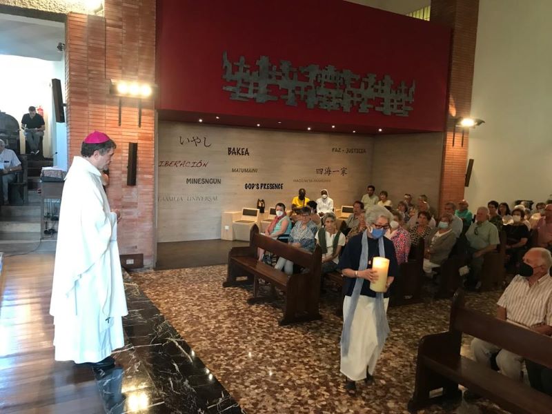 Eucaristía presidida por Mons. Joseba Segura el pasado sábado 23 de julio, festividad de la beata Margarita López de Maturana