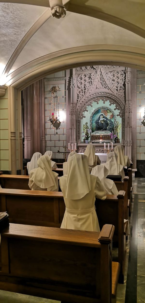 Clausura de la prolongación del año jubilar por los 150º años de fundación de las Siervas de Jesús de la Caridad, en la iglesia de la Casa Madre en la Naja, en Bilbao.