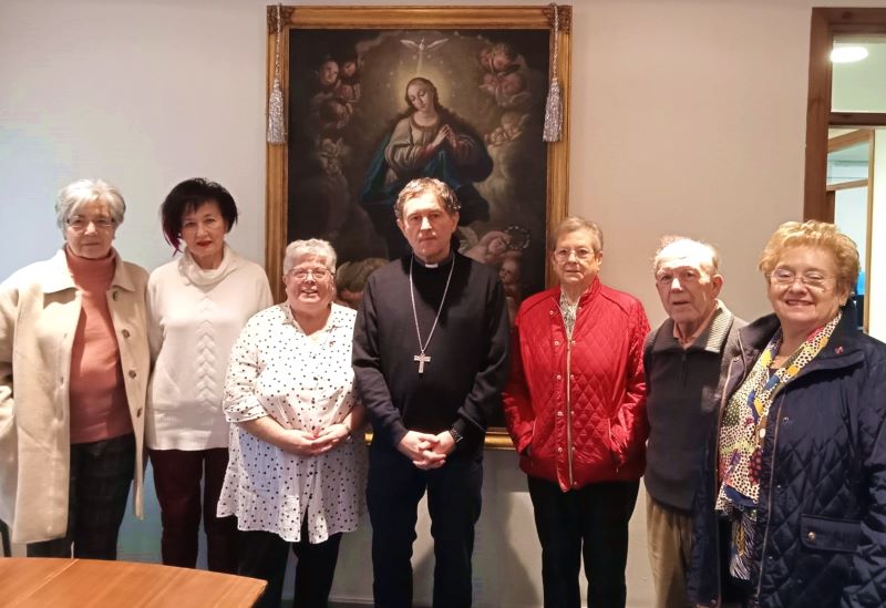 Visita al obispo de la comisión diocesana "Bizia Gora/Vida Ascendente"