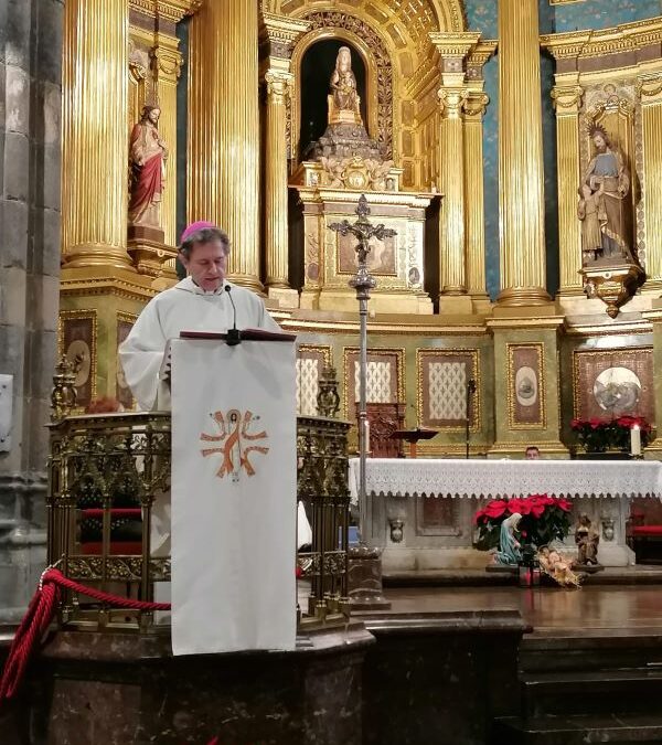 Mons. Joseba Segura pide por paz en la primera Eucaristía del año en Begoña