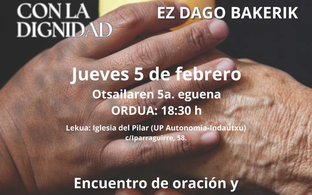 Testimonio de la religiosa oblata, Mª Luisa del Pozo, en la jornada contra la Trata