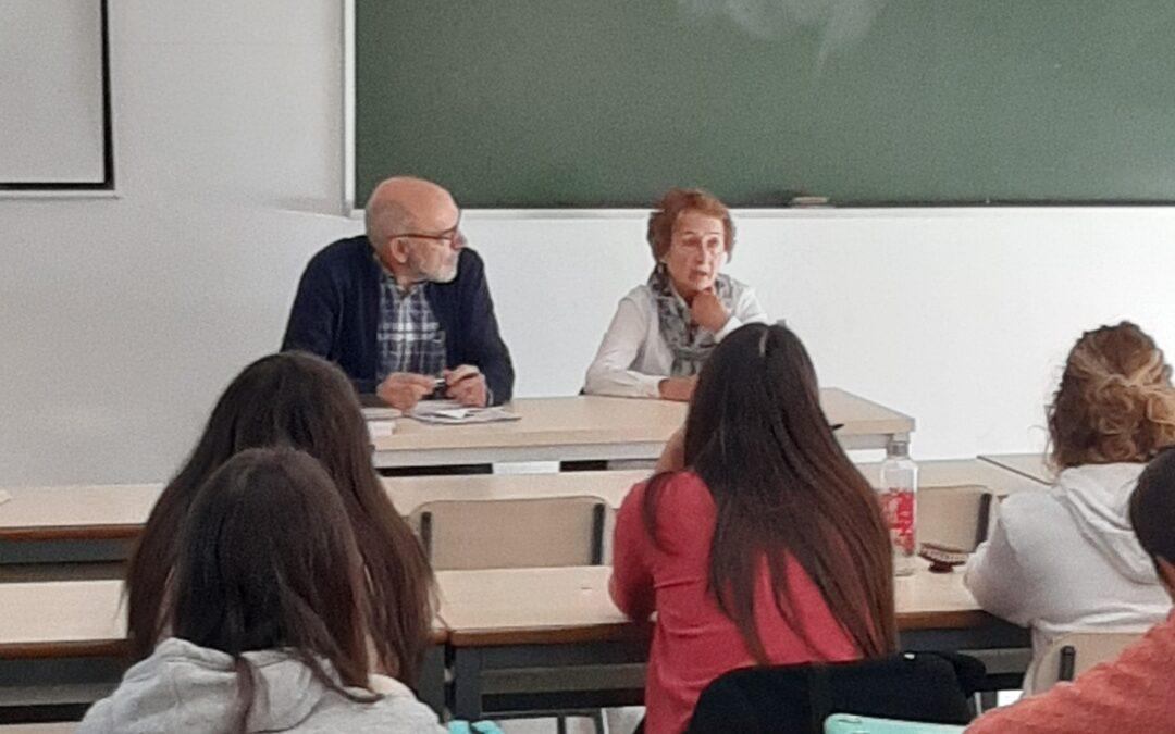 Testimonios de víctimas en las aulas de BAM