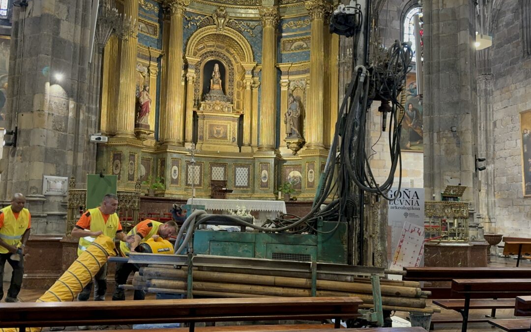 Comienzan los sondeos geotécnicos del proyecto arqueológico Begoña/Vecunia