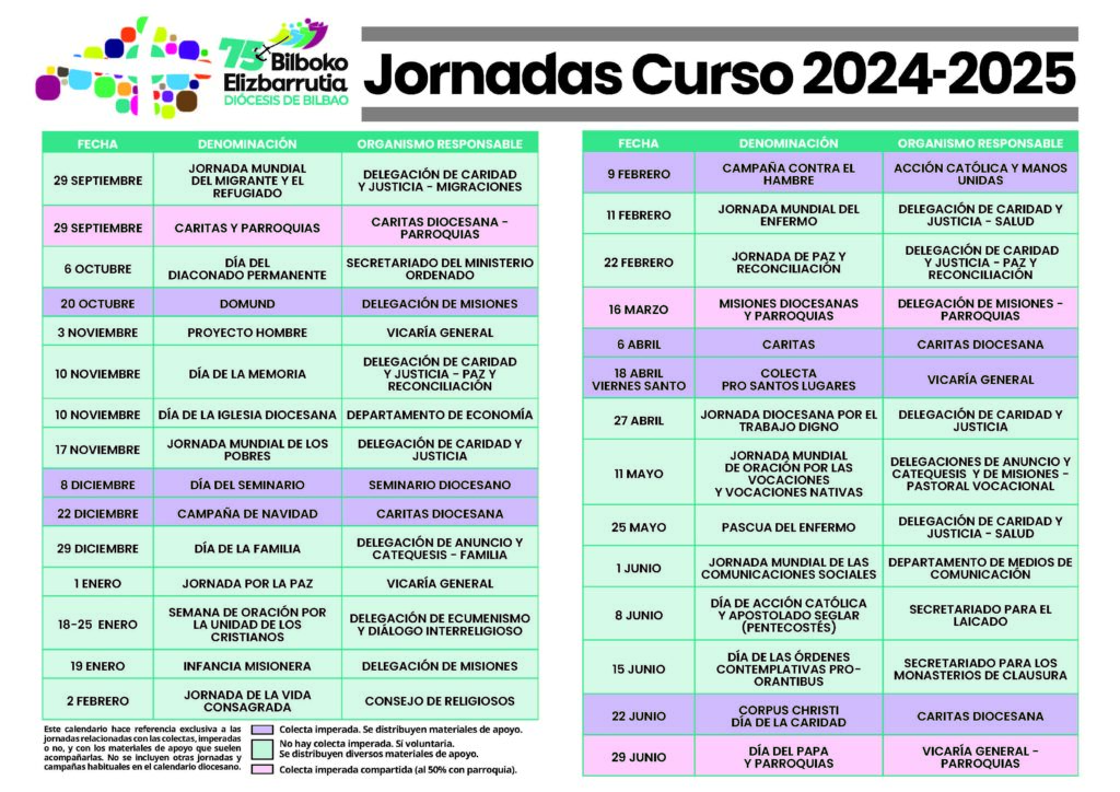 calendario de jornadas 2024-2025