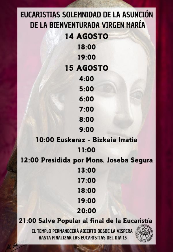 Horario misas Begoña