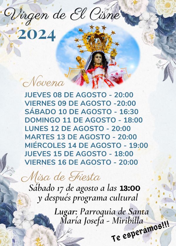 Horarios Novena Virgen del Cisne