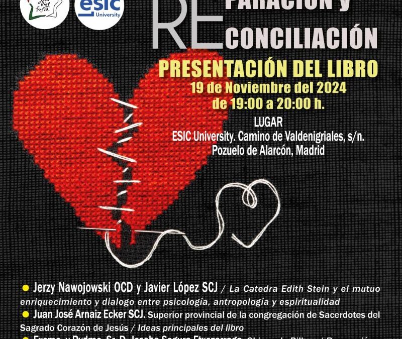 El obispo intervendrá en la presentación del libro `Reparación y reconciliación´