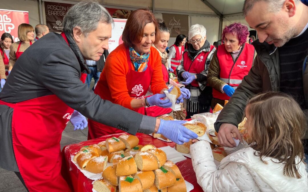 El Roscón de Caritas Bizkaia, relleno de solidaridad