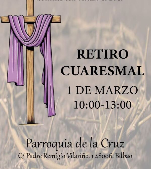 Aitor Uribelarrea dirigirá un retiro de Cuaresma en la parroquia de La Cruz