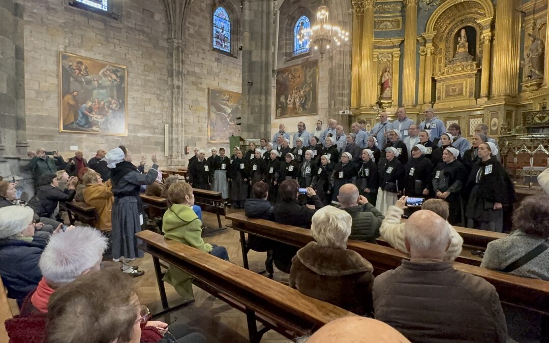 El coro de Arratia canta a Agate Deuna en la basílica de Begoña