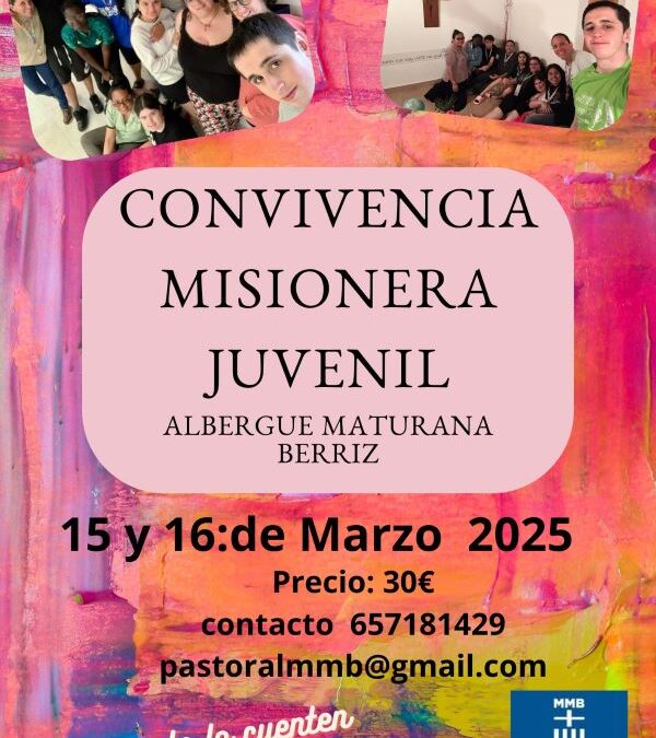 Convivencia misionera en Berriz, el próximo fin de semana 