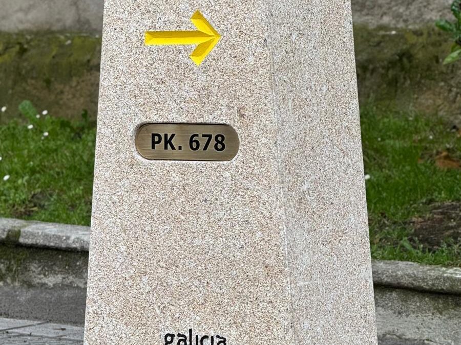 Inaugurado un monolito de la Ruta Xacobea, en Bilbao