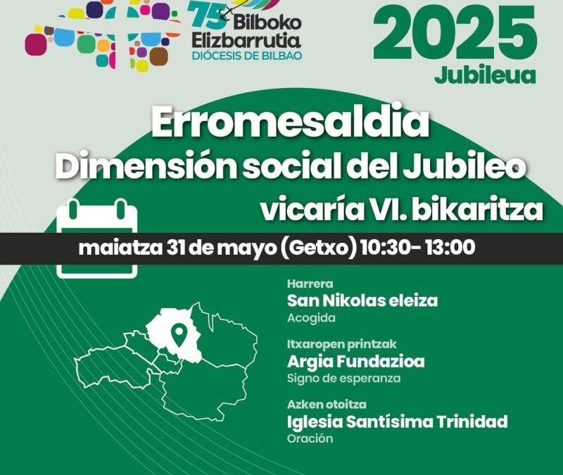 Zapatuz, Getxon ospatuko da Gizarte Jubileua
