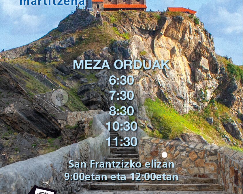 Celebraciones del día de San Juan en la ermita de Gaztelugatxe