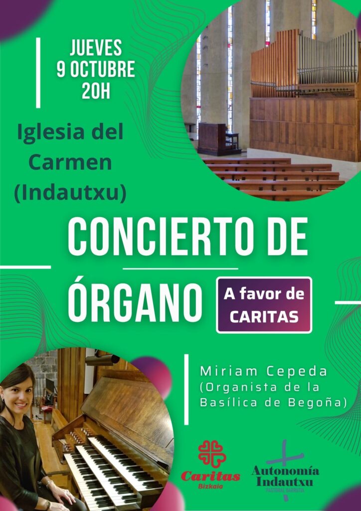 Miriam Cepeda-Caritas Bizkaia kontzertuaren kartela 2025-X-9