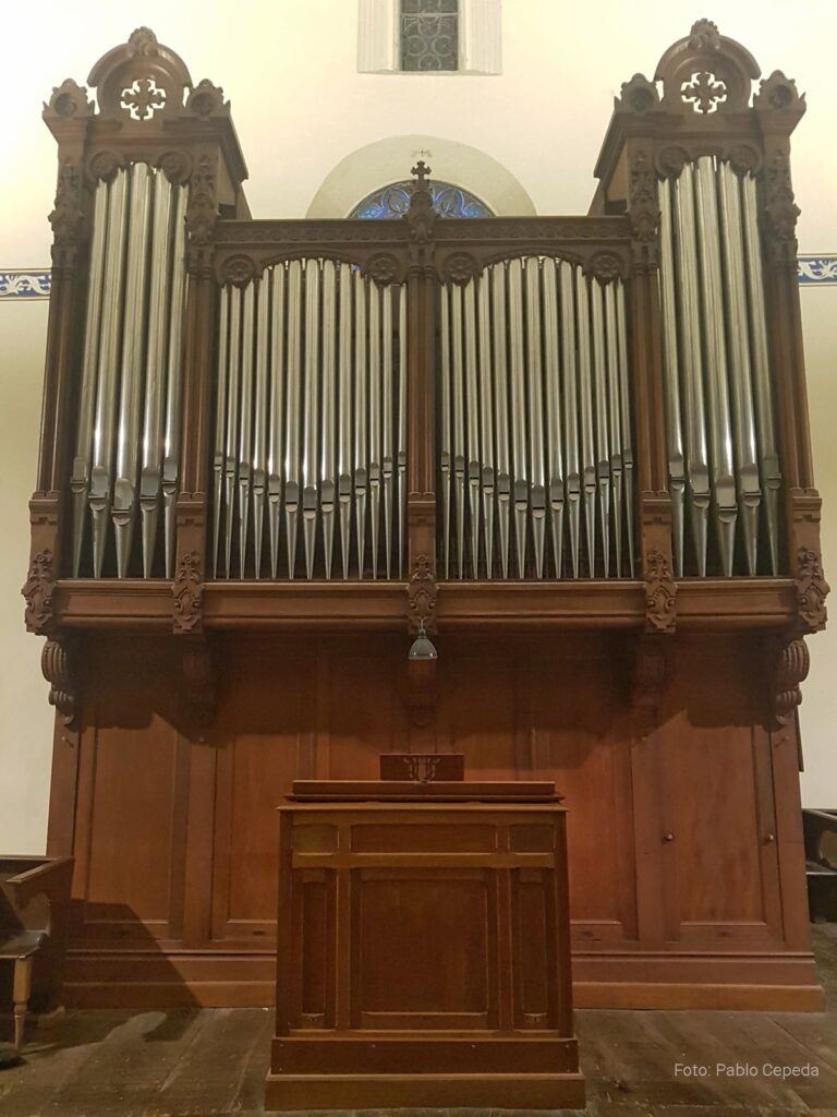 Markina-Xemeingo Andra Mari eleizako Aquilino Amezua organoa (1910). Argazkia: Pablo Cepeda.