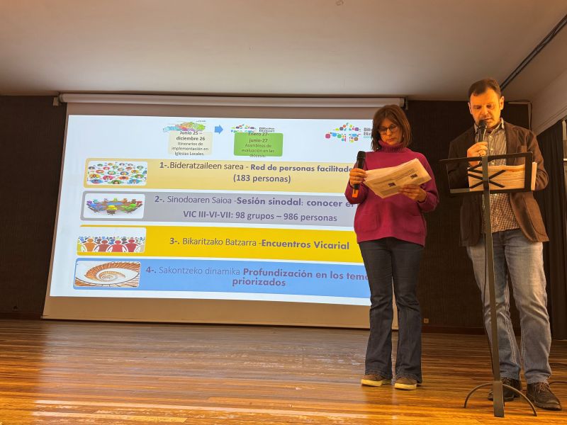 Miembros del equipo sinodal en Bilbao