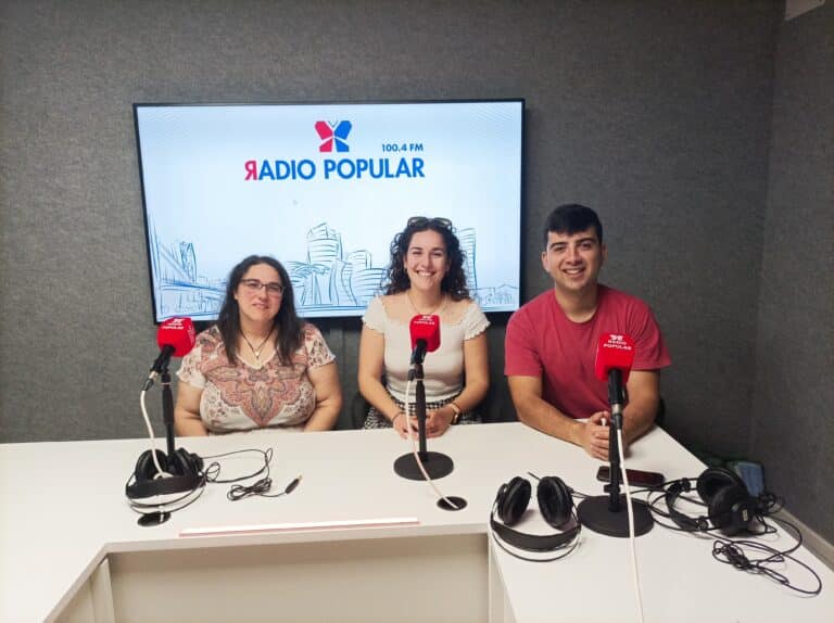 Esti Durán, Jaione López y Guillermo Sabas