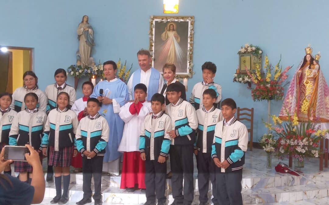 Aitor Esteban, en el 20º aniversario de la primera parroquia de Alto Trujillo
