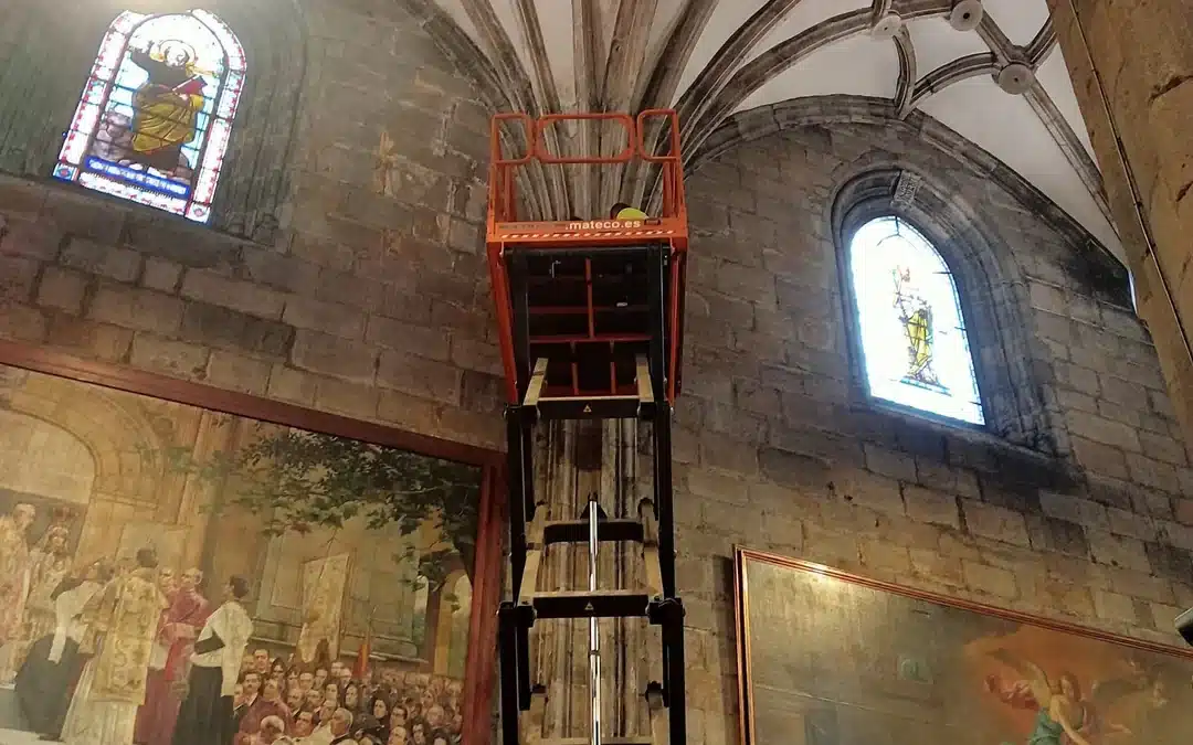 Comienzan los trabajos previos a las excavaciones en la basílica de Begoña