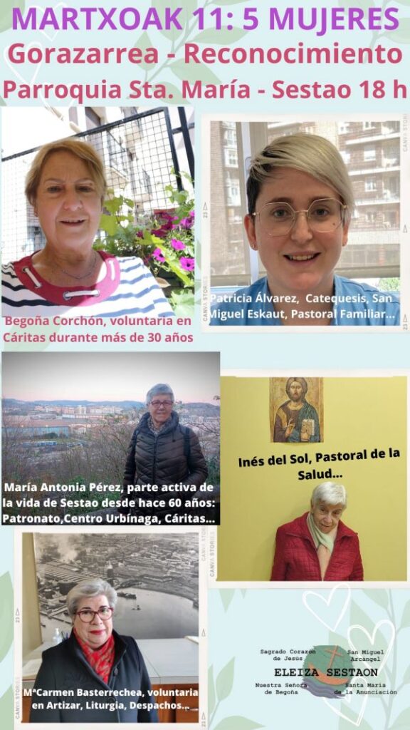 Homenaje a cinco mujeres en Sestao