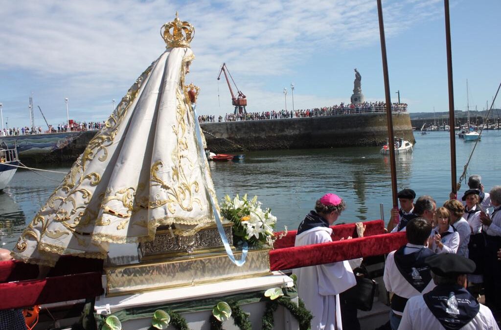 Desde Santurtzi a Bilbao, con la Amatxu peregrina