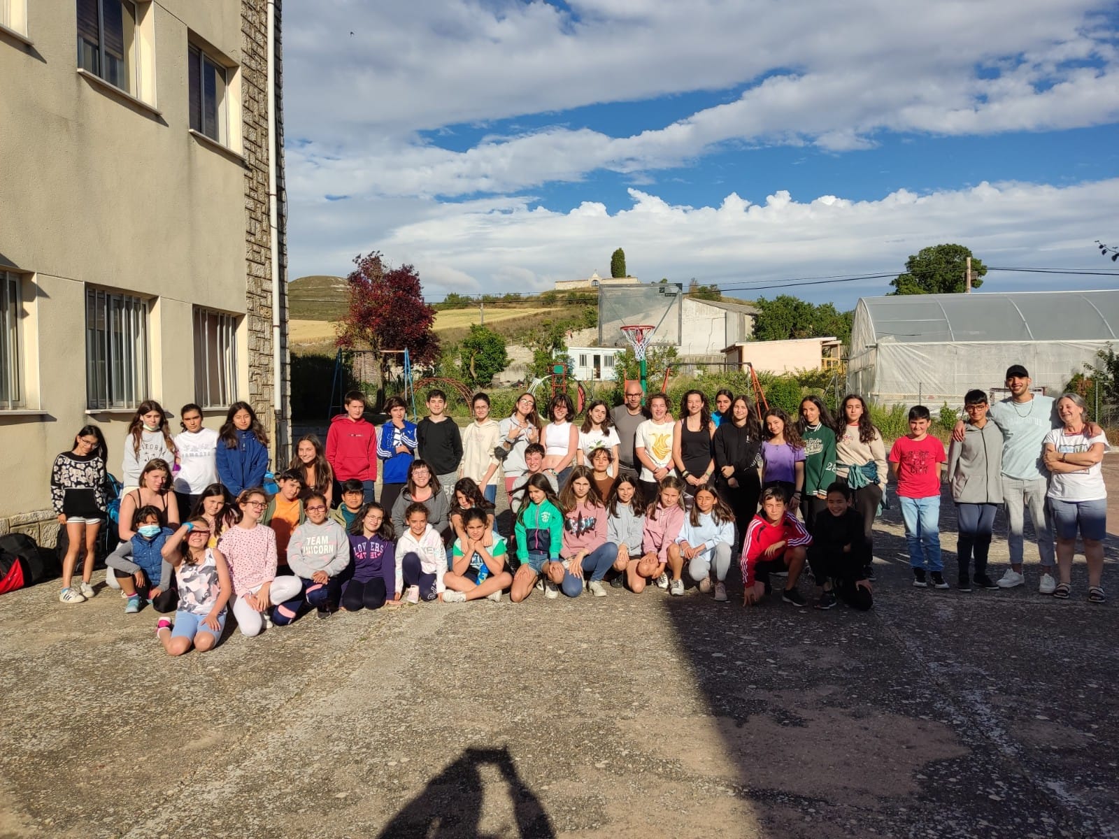 Convivencia de jóvenes de EKO-ACG Astrabudua, en Santibáñez de Zarzaguda (Burgos).