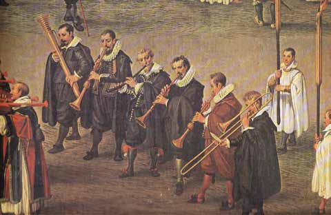 Los Ministriles de Bilbao, antecesores de la Banda Municipal de Txistularis