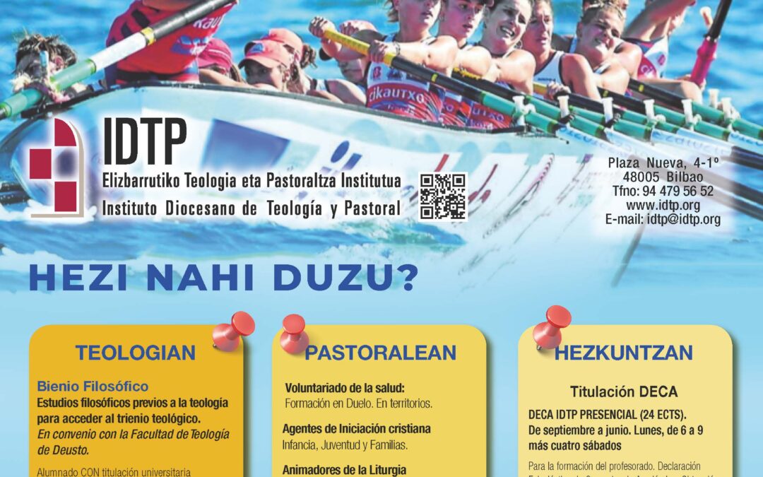 El Instituto Diocesano de Teología y Pastoral presenta su programa del curso