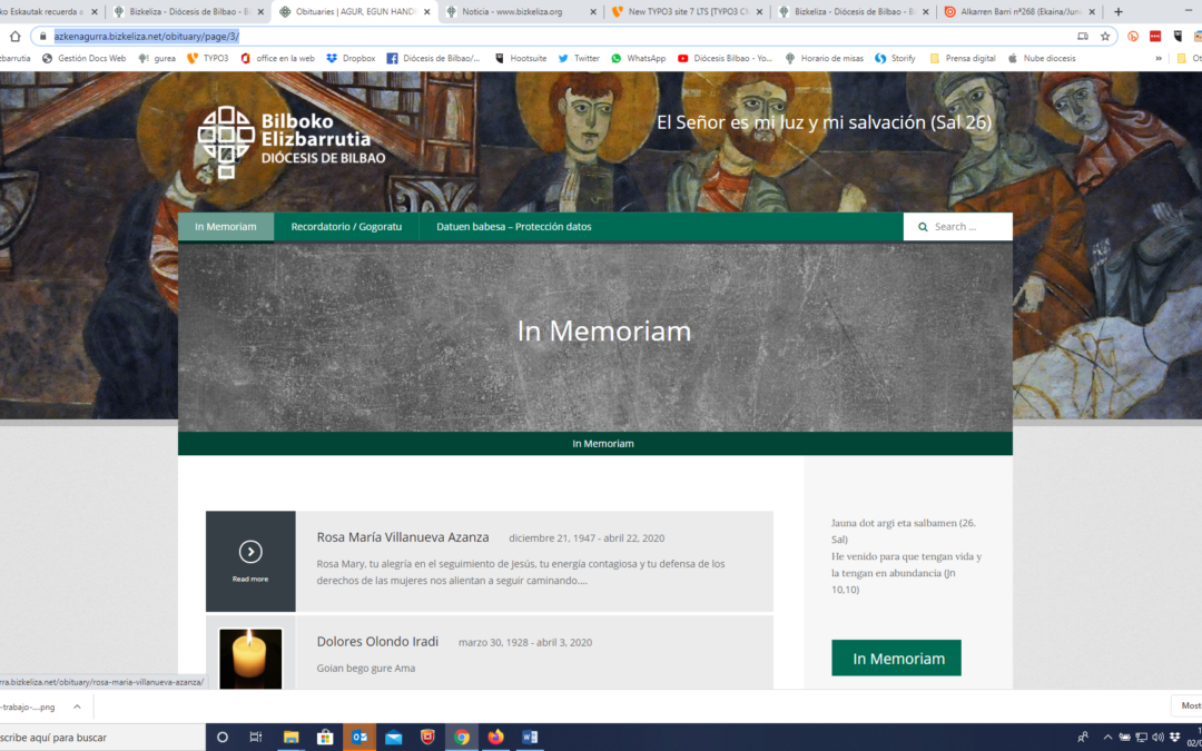 Concluye el servicio In Memoriam para despedir y orar por las personas fallecidas