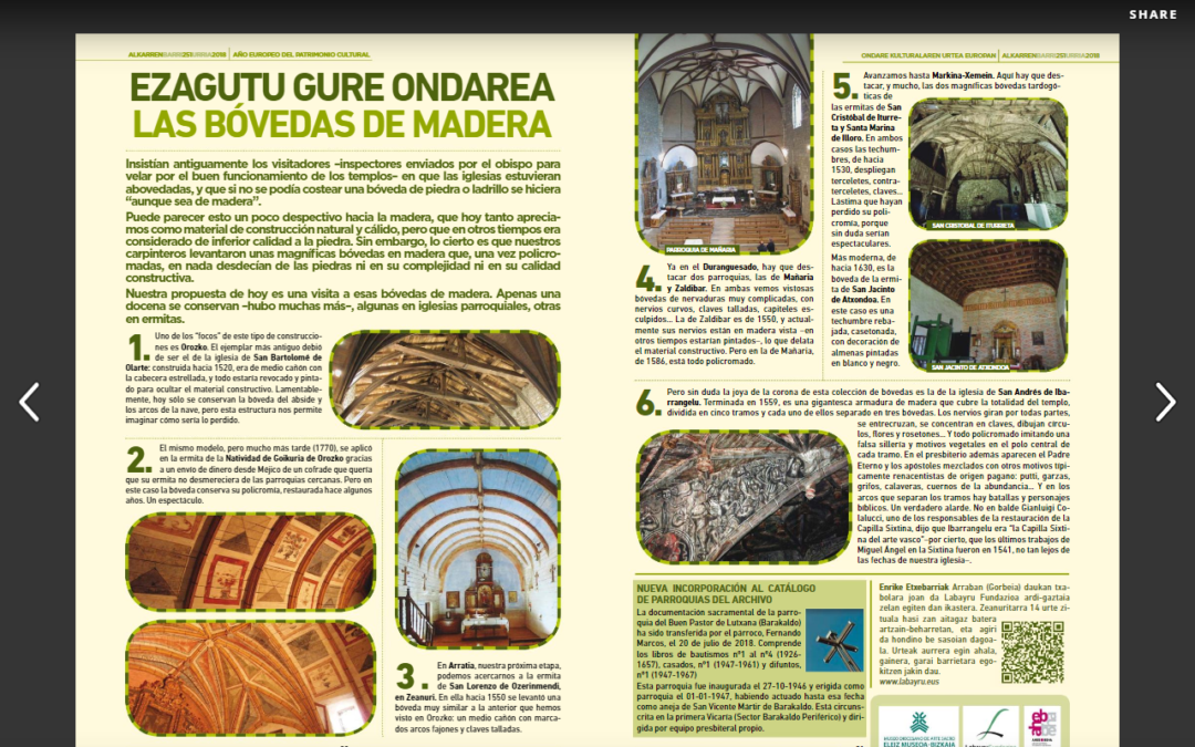 ¿Sabes dónde se encuentra la `Capilla Sixtina del arte vasco´?