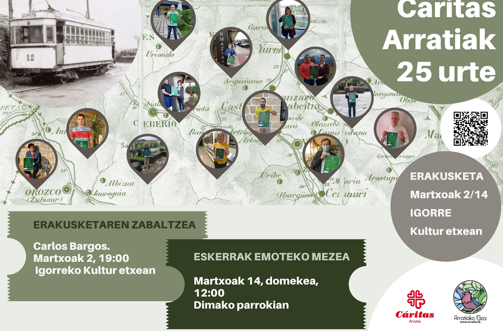 Caritas Arratia celebra 25 años de actividad solidaria