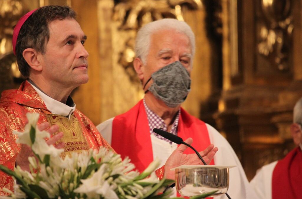 Mons. Segura se encomienda a San Valentín para llegar a ser como él, un obispo bueno y entregado