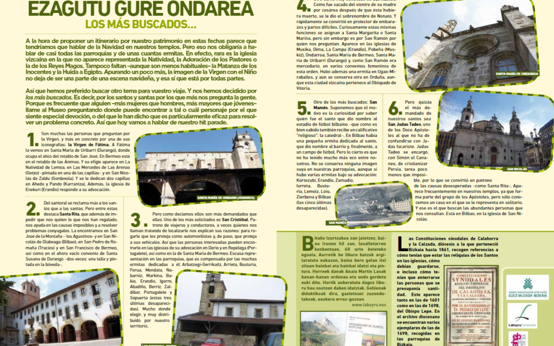 Un recorrido por los `santos y santas más buscados´