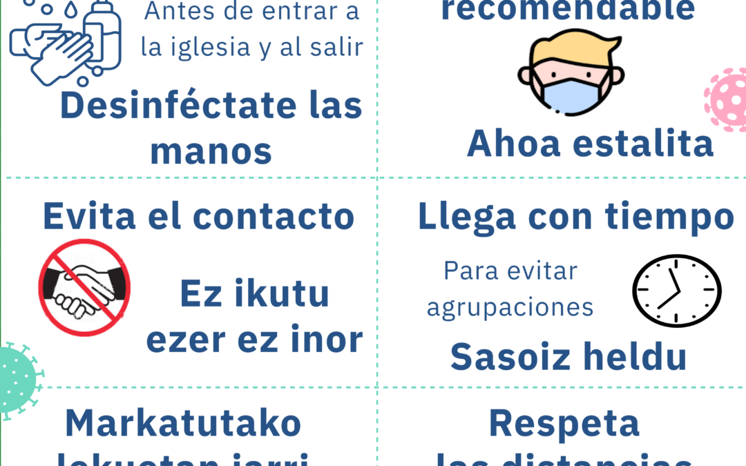 Los templos de Bizkaia comienzan a prepararse para la reapertura al culto público