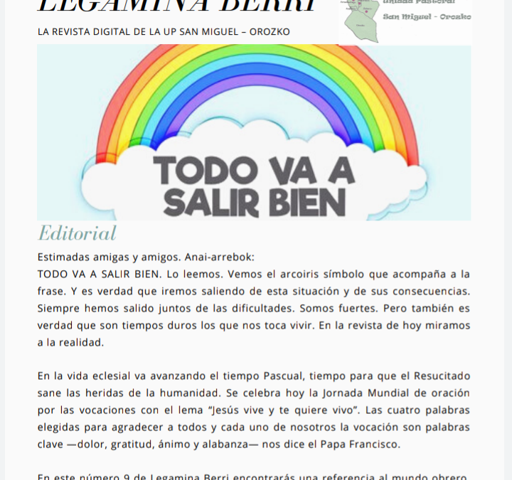 La Unidad Pastoral de San Miguel-Orozko «sale a la calle» con su nueva publicación