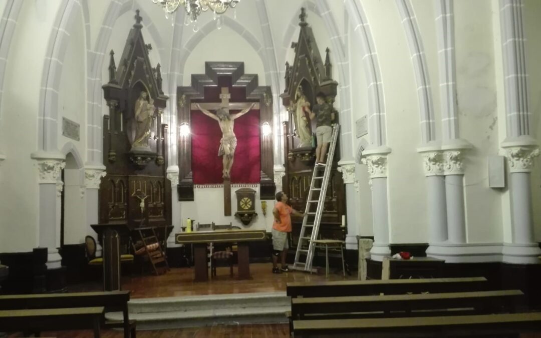 Hoy se reabre la iglesia de Soscaño, en Karrantza, tras cuatro años cerrada