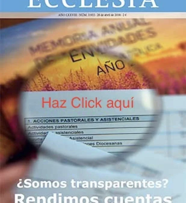 Publican un reportaje sobre la transparencia en la Iglesia de Bizkaia